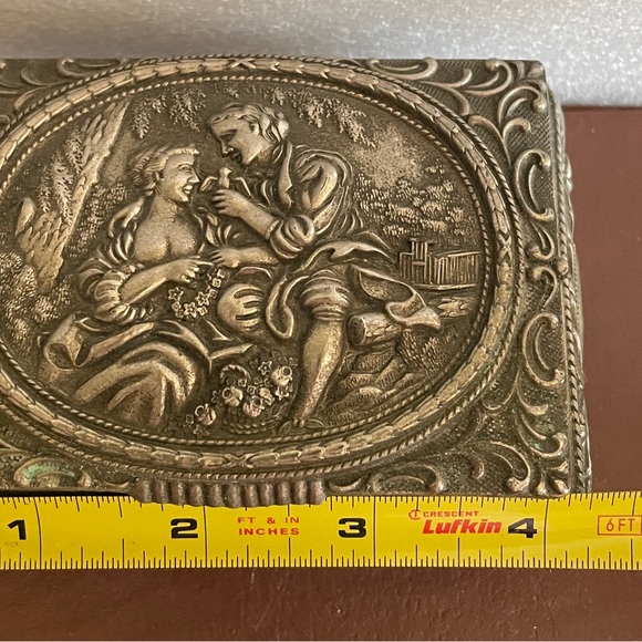 Vintage silver jewelry box - Picture 3 of 12